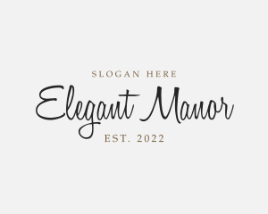 Elegant Cursive Business logo design