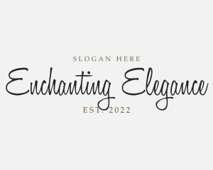 Elegant Cursive Business logo design