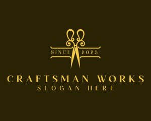 Upscale Craftsman Shears logo design