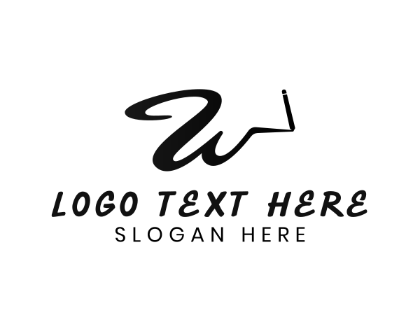 Writing logo example 3