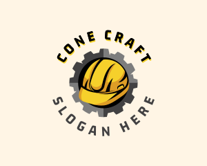 Construct Hat Cogwheel logo