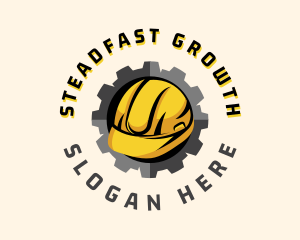 Construct Hat Cogwheel logo