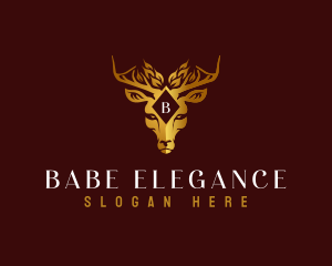 Elegant Deer Boutique logo design