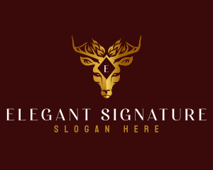 Elegant Deer Boutique logo design