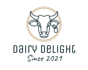 Cattle Dairy Farm logo design