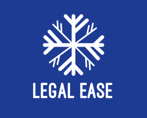 Simple Winter Snowflake  Logo