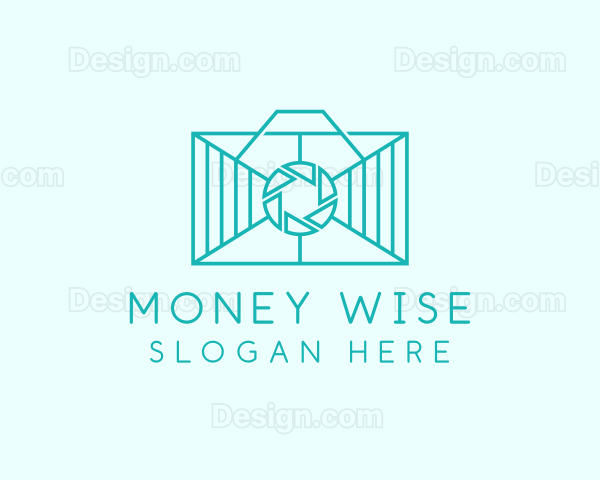 Geometric Rectangle  Camera Logo