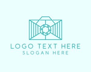 Geometric Rectangle  Camera logo