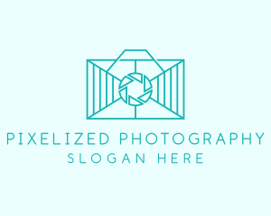 Geometric Rectangle  Camera logo design