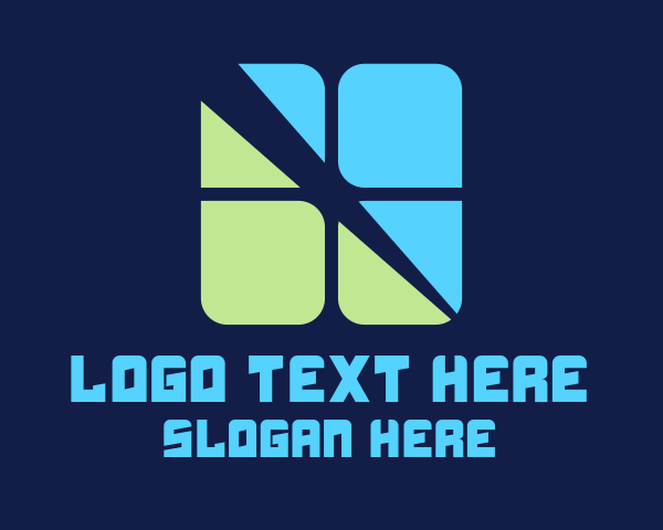 Slash logo example 1