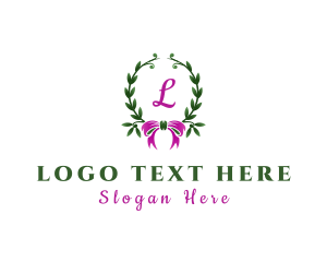 Ribbon Wreath Event Planner Logo