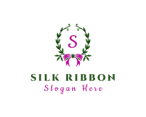 Ribbon Wreath Event Planner logo design