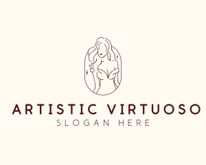 Aesthetic Female Model  logo design