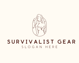 Aesthetic Female Model  logo design