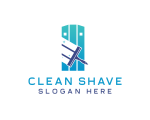 Squeegee Janitorial Cleaning  logo design