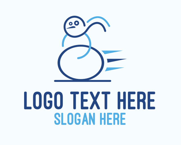 Snow logo example 1