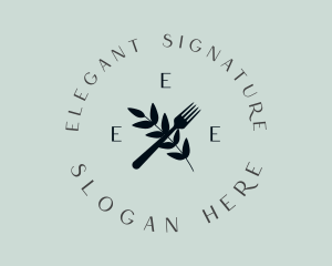 Fine Dining Fork logo design