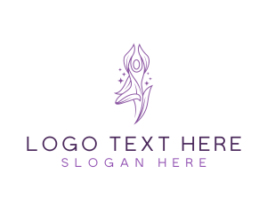 Leaf Meditating Yoga logo