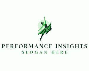 Ballerina Performer Ballet logo