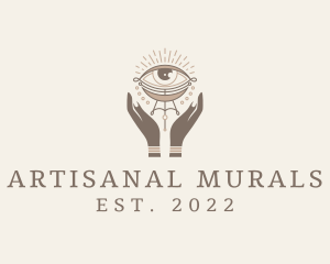 Mystical Eye Hands Jeweler logo design