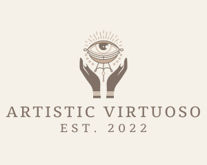 Mystical Eye Hands Jeweler logo design