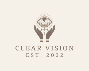 Mystical Eye Hands Jeweler logo design