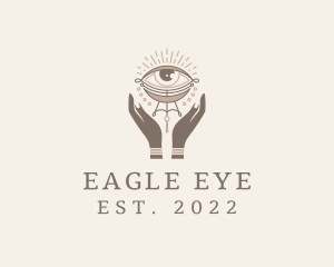 Mystical Eye Hands Jeweler logo design