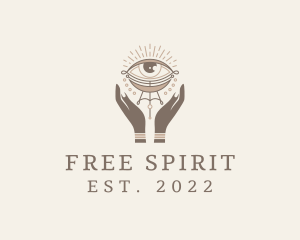 Mystical Eye Hands Jeweler logo design