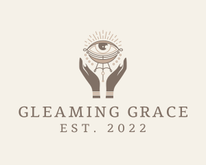 Mystical Eye Hands Jeweler logo design