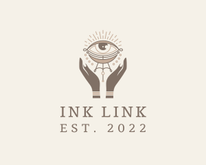 Mystical Eye Hands Jeweler logo design