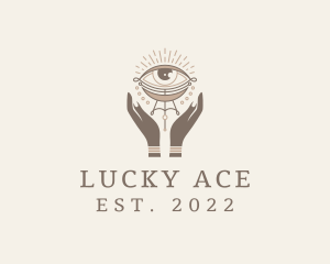 Mystical Eye Hands Jeweler logo design