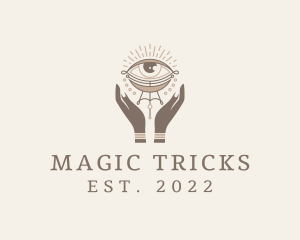 Mystical Eye Hands Jeweler logo design