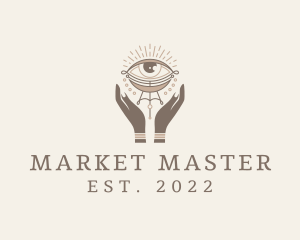 Mystical Eye Hands Jeweler logo design