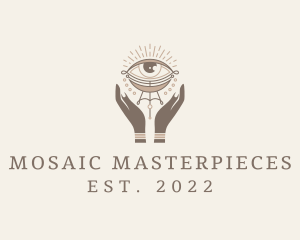 Mystical Eye Hands Jeweler logo design