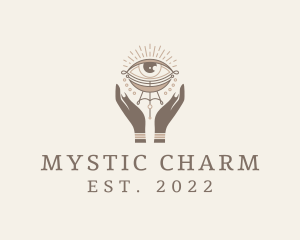 Mystical Eye Hands Jeweler logo design