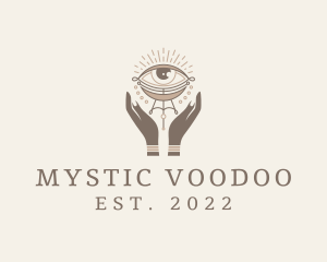 Mystical Eye Hands Jeweler logo design