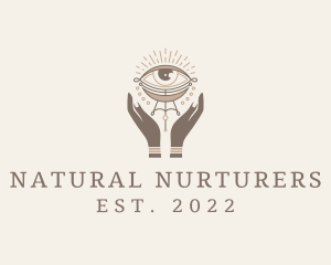 Mystical Eye Hands Jeweler logo design