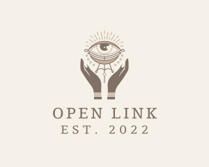 Mystical Eye Hands Jeweler logo design