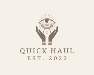 Mystical Eye Hands Jeweler logo design