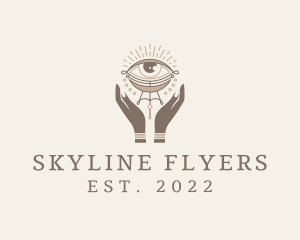 Mystical Eye Hands Jeweler logo design