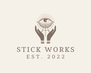 Mystical Eye Hands Jeweler logo design