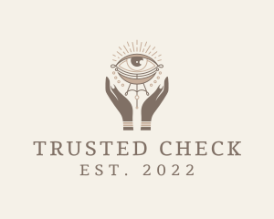 Mystical Eye Hands Jeweler logo design