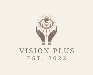 Mystical Eye Hands Jeweler logo design