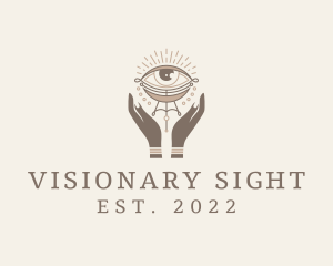 Mystical Eye Hands Jeweler logo design