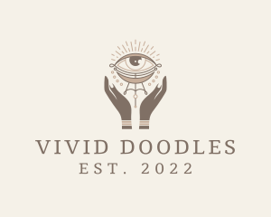 Mystical Eye Hands Jeweler logo design