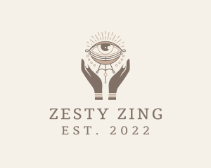 Mystical Eye Hands Jeweler logo design