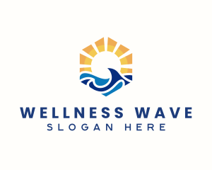 Ocean Sea Wave logo design