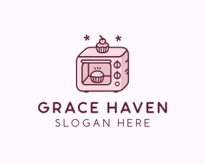 Baking Oven Cupcake  Logo