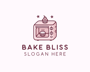 Baking Oven Cupcake  logo design