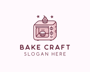 Baking Oven Cupcake  logo design